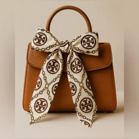 Tory Butch Silk Twilly Scarf - Picture 1 of 4